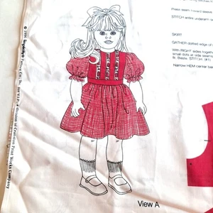 Simplcity Today's Girl Fabric Panel 2 Complete Outfits for 18" Doll Cut and Sew - Picture 1 of 4