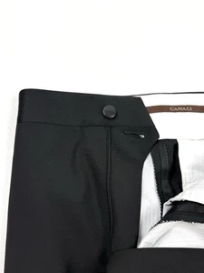Canali New Label Smokinghose schwarz vorne flach Gr. 37 #367 - Bild 1 von 6