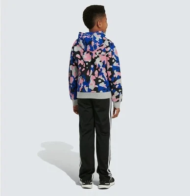 Adidas Niños Sudadera Camuflada Azul/Rosa/Gris Sudadera con Capucha AA7484 Juvenil Talla S(8) Foto 1 de 4