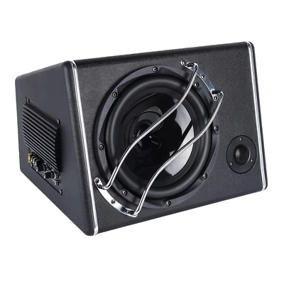 10" 3800W Auto Aktiv Subwoofer Bassbox mit Verstärker KFZ Untersitz Lautsprecher - Bild 1 von 4