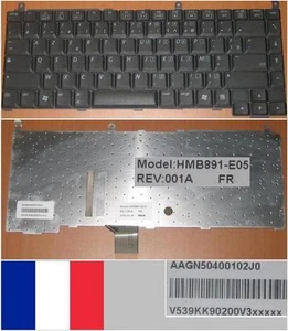 Keyboard AZERTY French Gateway MX7000 7000 M7322 M520 Series HMB891-E05 Black - Picture 1 of 1
