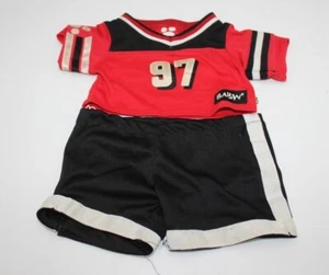 Build A Bear Outfit Red Black Sports Basketball 97 Regular Size Boy Plush Set - Imagen 1 de 7