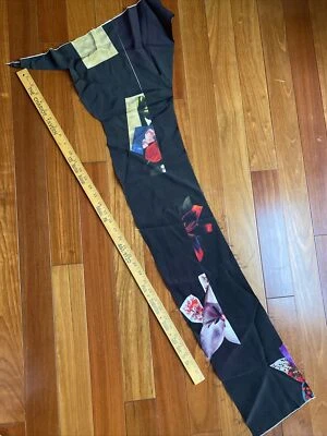 Pure 100% Silk Remnant Fabric Quilt Masks Hairband Scrunchie Mid Heavy Weight - Image 1 of 4