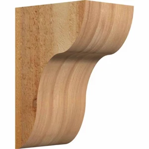 6 In. X 8 In. X 12 In. Western Red Cedar Carmel Rough Sawn Corbel - Picture 1 of 12