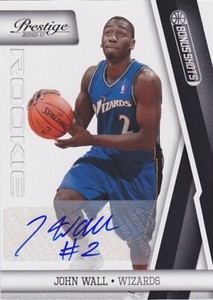 John Wall 2010-11 Prestige Bonus Shots Black Signatures #199 52/99
