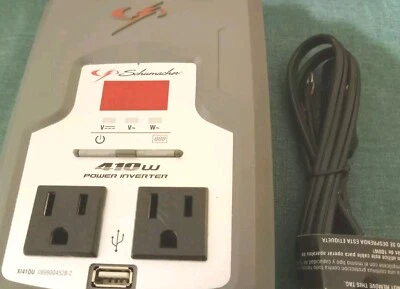 SCHUMACHER XI41DU 410W DIGITAL POWER INVERTER New Old Stock Damaged Box Open - Image 1 of 4