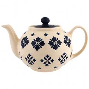 Moroccan inspired hand painted blue white Teapot - Picture 1 of 2