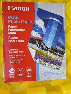 Canon 8.5” x 11” Matte Premium Quality Photo paper 50 sheet count - Image 1 of 2