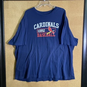 Camiseta de béisbol de los Cardenales MLB talla XXXL con logotipo azul - Imagen 1 de 9