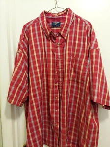 Salmon River Traders Mens Plaid Short Sleeve Shirt. 4 X - Picture 1 of 4