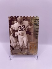 1999 Upper Deck Century Legends Die-Cut Jim Brown #1 2/100