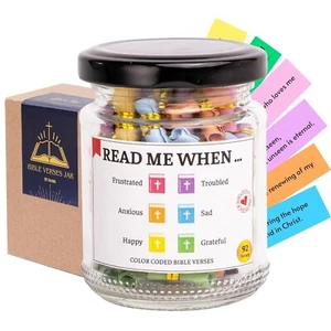 Bible Verse Jar, Christian Gifts For Women, Religious Gifts, Christmas Gifts Kid - Picture 1 of 6