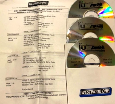 1/3/09 CMT COUNTDOWN USA CO-HOST RASCAL FLATTS; BRAD PAISLEY & KEITH URBAN - Image 1 of 3