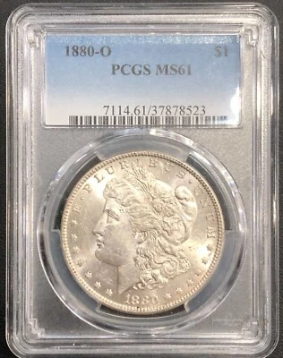 1880-O Morgan Silver Dollar PCGS MS 61 - Image 1 of 4