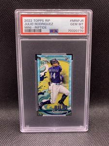 2022 Topps RIP Mini Julio Rodriguez Riptide RC SSP /30 #MRIP-JR PSA 10 Mariners
