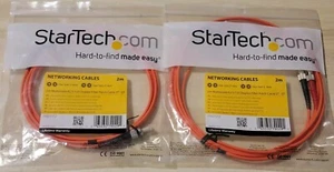 2 x Cable de fibra óptica StarTech 2 m multimodo dúplex 62,5/125 - LSZH Fibstst2 - Imagen 1 de 3