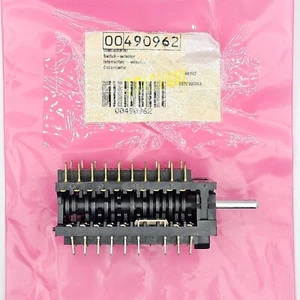 Interruptor selector de programa de horno Bosch (conv) #00490962 *CAJA ABIERTA, PROBADO, FABRICANTE DE EQUIPOS ORIGINALES* - Imagen 1 de 3