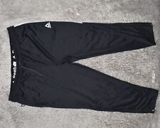 Reebok Men's Size 3XLx29 Sweatpants Regular Fit Black Polyester Flat Front
