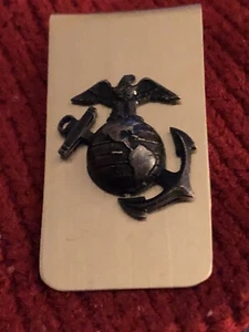 USMC United States Marine Corps gold filled money clip With Gift Box - Picture 1 of 5