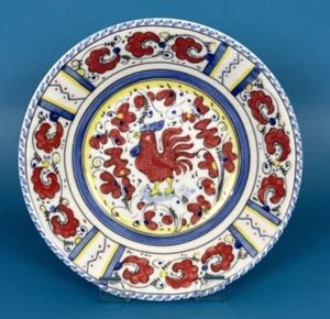 Mesa Sur La Portugal 8" Cuenco Cerámico Rojo Azul Motivo Gallo - Imagen 1 de 7