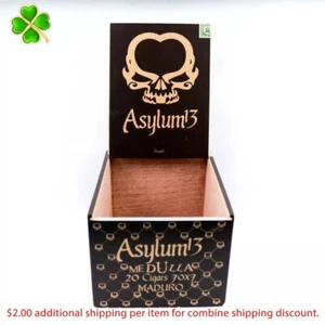 Caja de cigarros de madera vacía Asylum 13 Medulla 70 x 7 Maduro 7,5" x 6" x 4,75" - Imagen 1 de 12