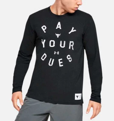 Camiseta Under Armour Project Rock Pay Your Dues Talla Mediana Para Hombre Nueva Con Etiquetas Foto 1 de 4