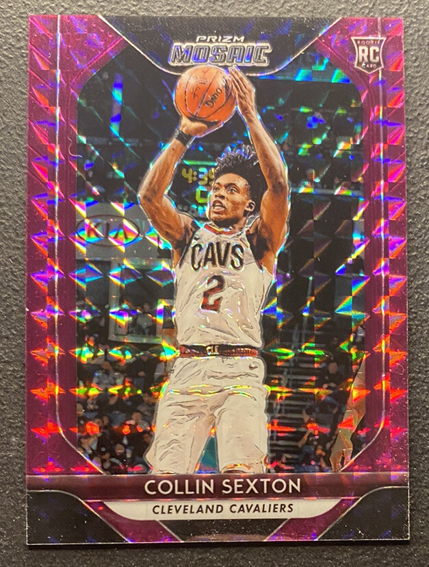 2018-19 PANINI MOSAIC COLLIN SEXTON PURPLE PRIZM /49 ROOKIE CARD RC #13