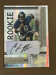 2004 PLAYOFF ABSOLUTE MEMORABILIA - CLARENCE MOORE #187 RAVENS ROOKIE AUTO /750 - Picture 1 of 2
