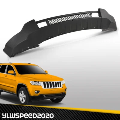 Fits 2011-2013 Jeep Grand Cherokee 4-Door Front Lower Bumper Cover Valance Black Foto 1 de 4