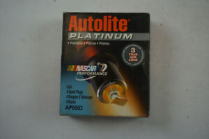Auto lite Spark Plug Platinum AP5503 Pack Of 4 NOS
