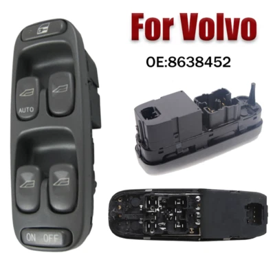 Interruptor de control maestro de ventana de coche ABS 8638452 para VOLVO S70 V70 1998-2000 Foto 1 de 4