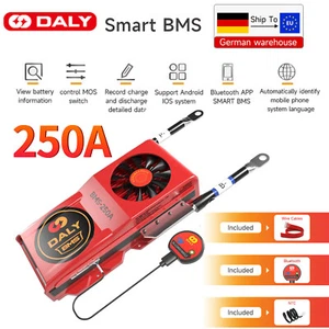 DALY 14S 48V 250A Li-ion Smart Fan BMS Common Port with Balance+Bluetooth Module - Afbeelding 1 van 18