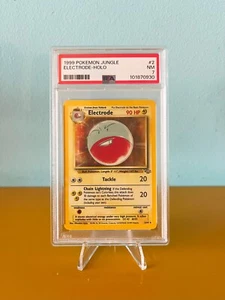 Pokémon TCG Electrode Jungle 2/64 Holo Unlimited Holo Rare PSA 7 NM - Picture 1 of 4
