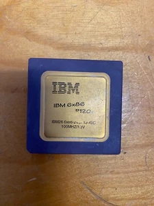 IBM 6X86 P120+ IBM26 6X86-2V2P120GC 100MHZ/3.3V Gold CPU - Imagen 1 de 4