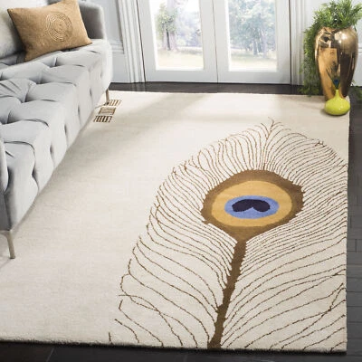 Бежевый/коричневый шерстяной небольшой ковер Safavieh Soho SOH787A - Изображение 1 из 3