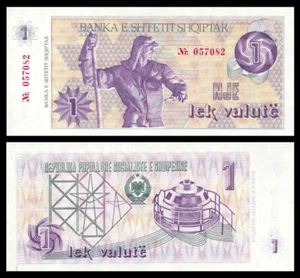ALBANIA 1 Lek Valute 1992 P-48A UNC UNCIRCULATED BANKNOTE - Picture 1 of 3