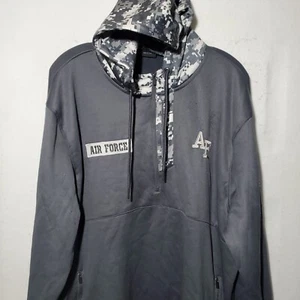 Air Force Falcons Sweatshirt Men XL Grey Long Sleeve Lightweight Hoodie OHT $$ - Picture 1 of 18