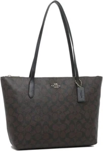 [Coach] Signature City Zip Tote Bag F58292 Brown/Black - Bild 1 von 7