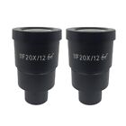 A Pair WF20X/12 High Eye-point Eyepiece for Stereo Microscope Wide Field WF20X