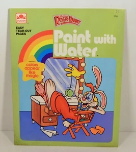 NEW Vintage 1988 Roger Rabbit 10.25" Paint w/ Water 24 Page Coloring Book Disney - Picture 1 of 10