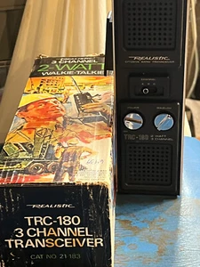Vintage Realistic TRC-180 3 Channel Transceiver 2 Watt CB Radio Walkie Talkie - Picture 1 of 10