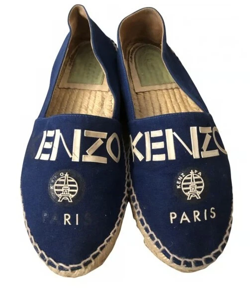 Zapatos para mujer Kenzo Paris alpargatas azules talla 41/ US 11 Foto 1 de 4