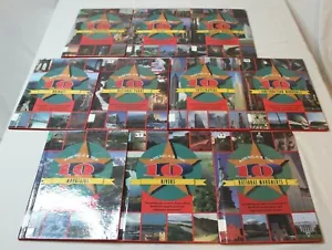 10 Volume America's Top 10 Book Set Geography Natural Wonders Children Reference - Imagen 1 de 8