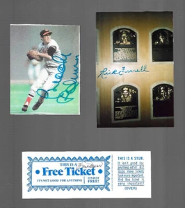  Brooks Robinson, Bob Doerr & Rick Ferrell Lot of 3 Autographs W/COA - Picture 1 of 5