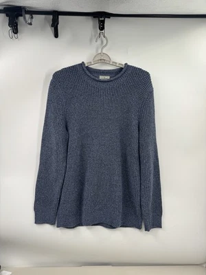 LL Bean Roll Neck Sweater Men Medium Tall Blue Cotton Heavy Organic - Image 1 of 4