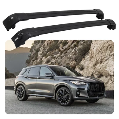 2PCS Roof Rack Crossbar Fits For infiniti qx50 2013-2025 Black Rack crossbar - Imagem 1 de 4