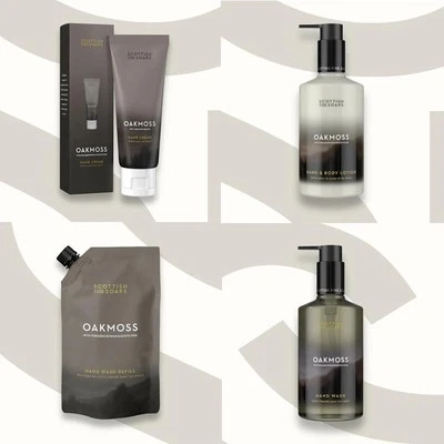 Scottish Fine Soaps Oakmoss Wood Scent Hand Cream Care Wash Refill Vegan - Image 1 of 2