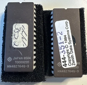 Hitachi HN482764G-2 EPROM IC 8192-Word x 8-bit 28-CerDIP Zenith Heathkit X 2 - Imagen 1 de 2