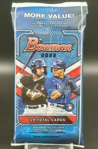 2022 Bowman MLB Baseball 19-card VALUE FAT Pack Sealed Elly-Chourio-Wood Year! - Picture 1 of 4