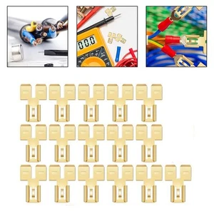 Lightweight Dual Piggyback Spade Connectors 16 Quick Disconnect Adapters - Afbeelding 1 van 12